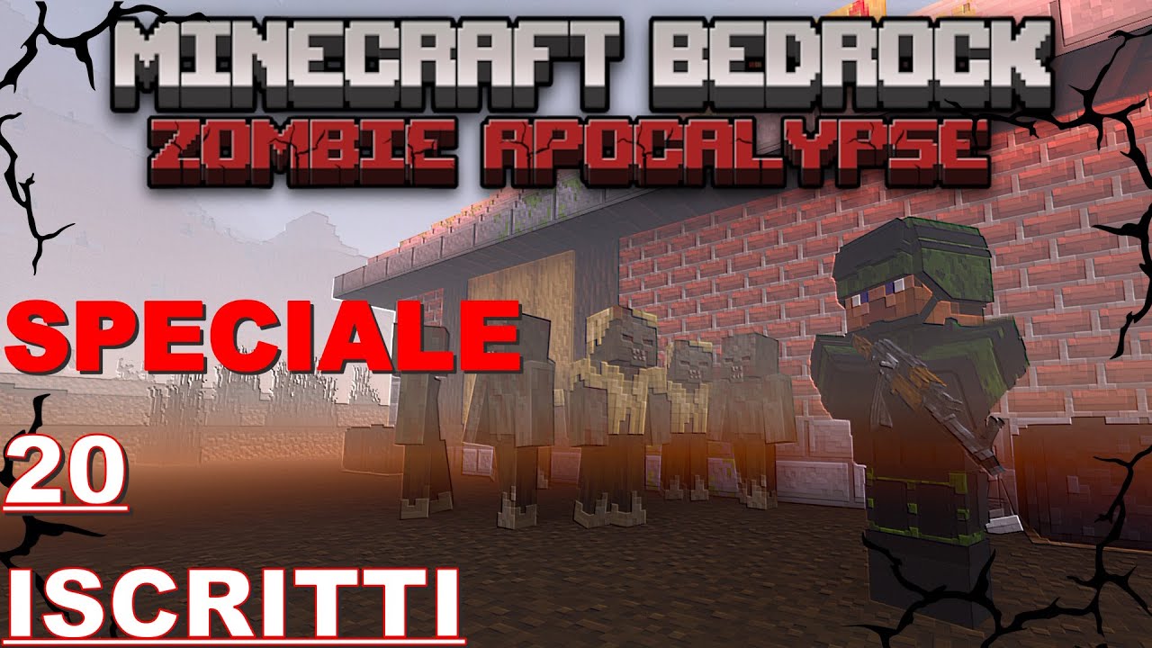 🔥I migliori ADDON per un'APOCALISSE ZOMBI in MINECRAFT BEDROCK EDITION [SPECIALE 20 ISCRITTI] 🔥