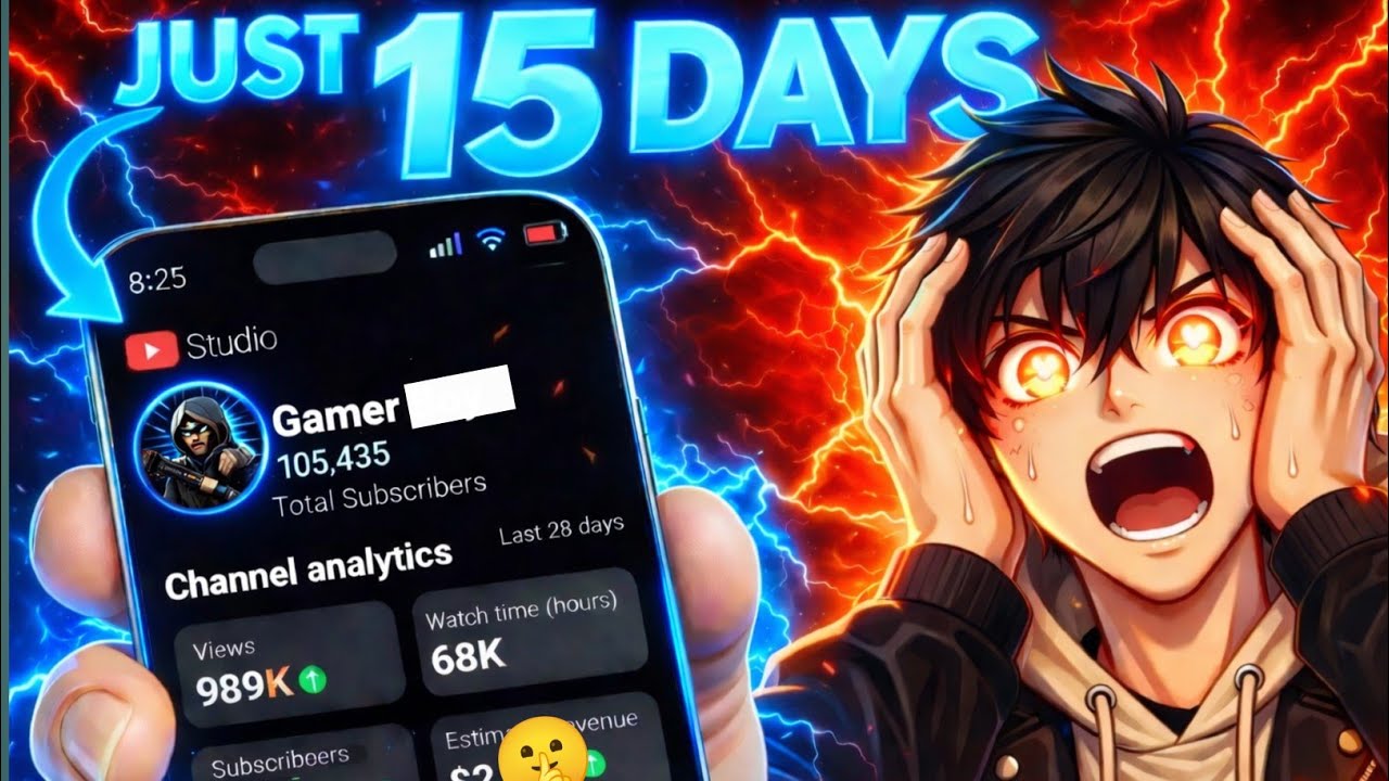 15 Days Gaming Shorts Chelenge ( G*nd faaad results 🔥)