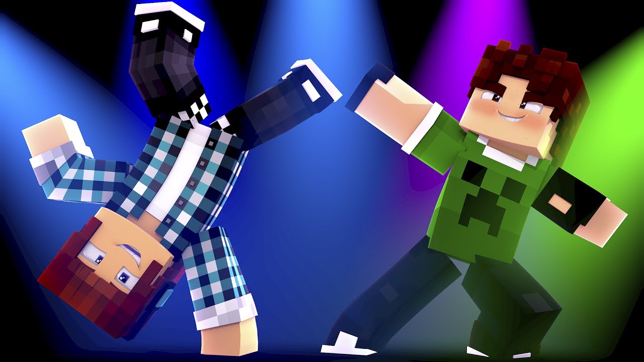 Animação de Minecraft BATALHA DE DANÇA - DANCE BATTLE Minecraft Animation