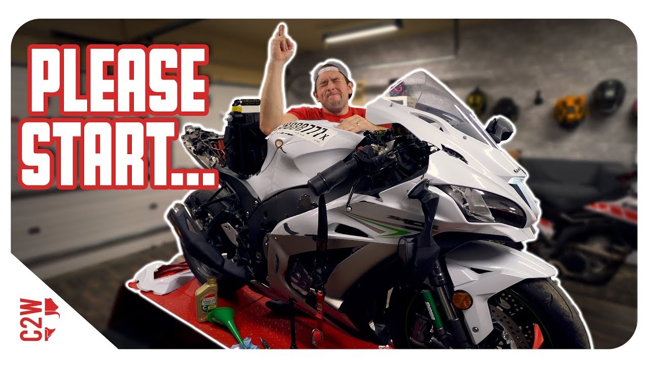 Will the bike even crank?! [Wrecked Bike Rebuild - S2 - Ep 04 - Ninja ZX-10R]