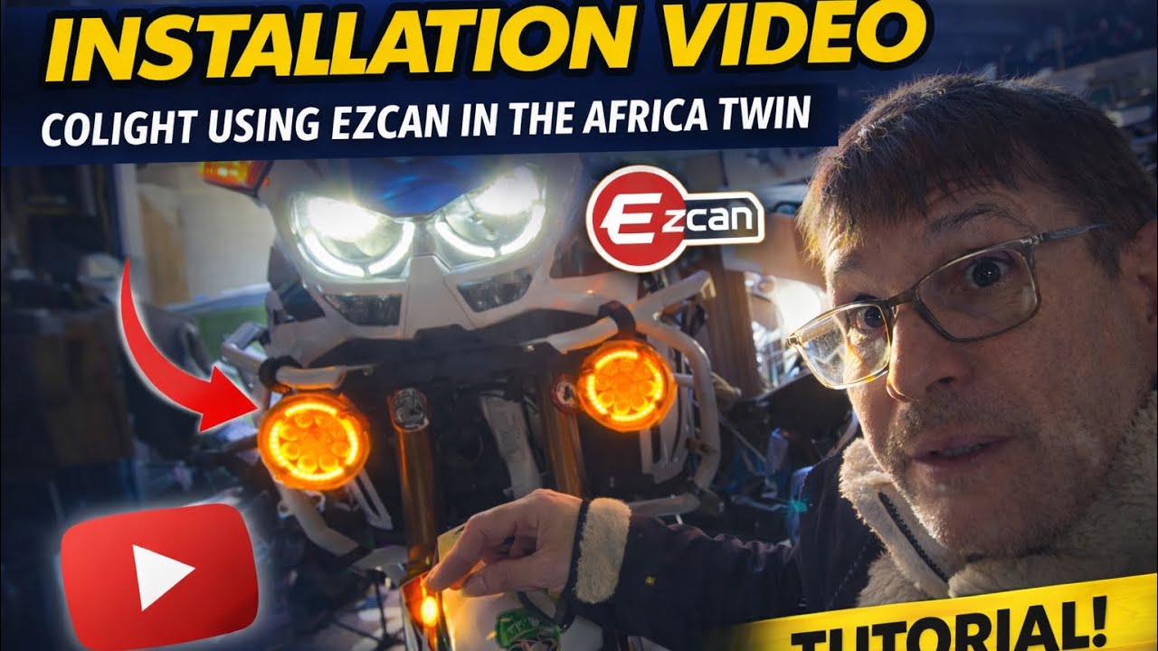 Модернизация освещения Africa Twin! Установка Colight + EzCAN.