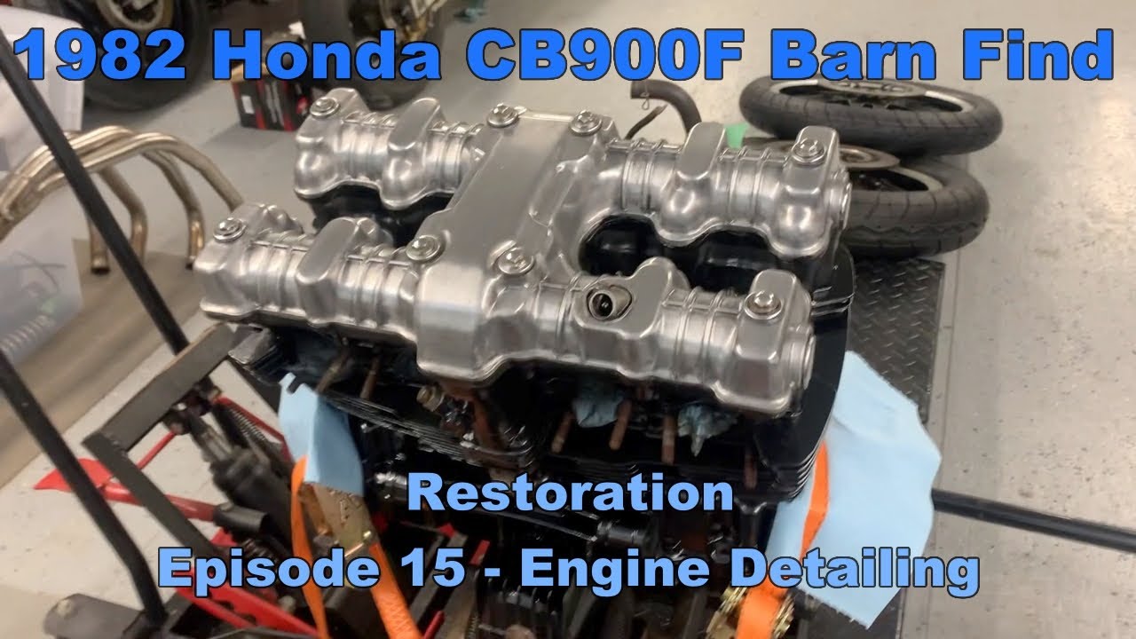 1982 Honda CB900F Barn Find - Restoration - Engine Detail