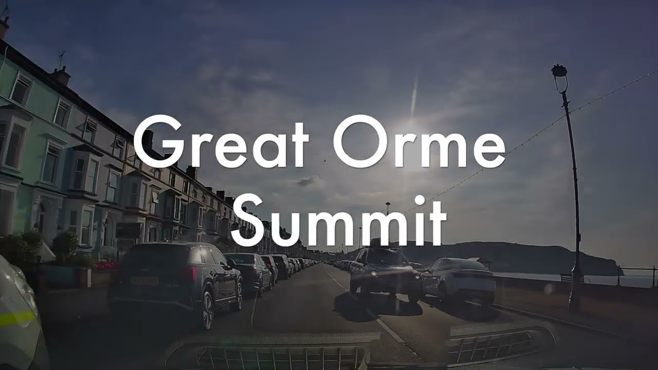 Sunset Drive from Great Orme Summit – Downhill Road Trip in Llandudno