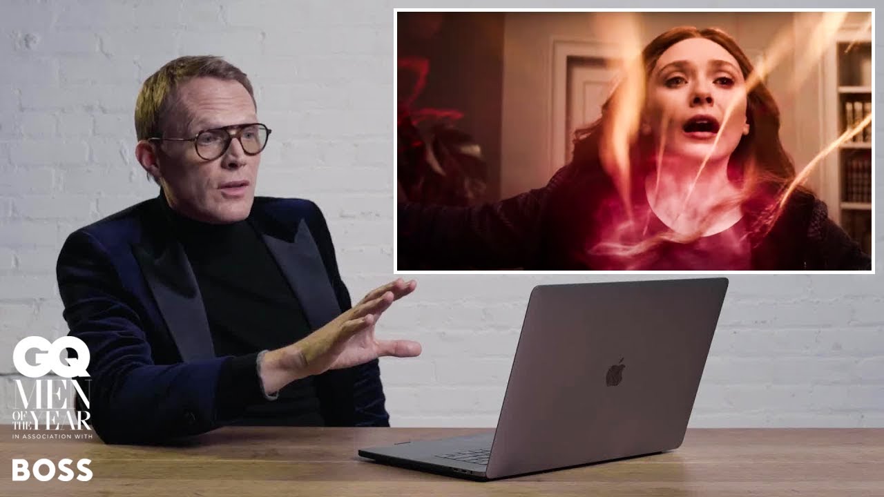 Paul Bettany Reacts to Marvel's WandaVision Scenes | Action Replay | British GQ