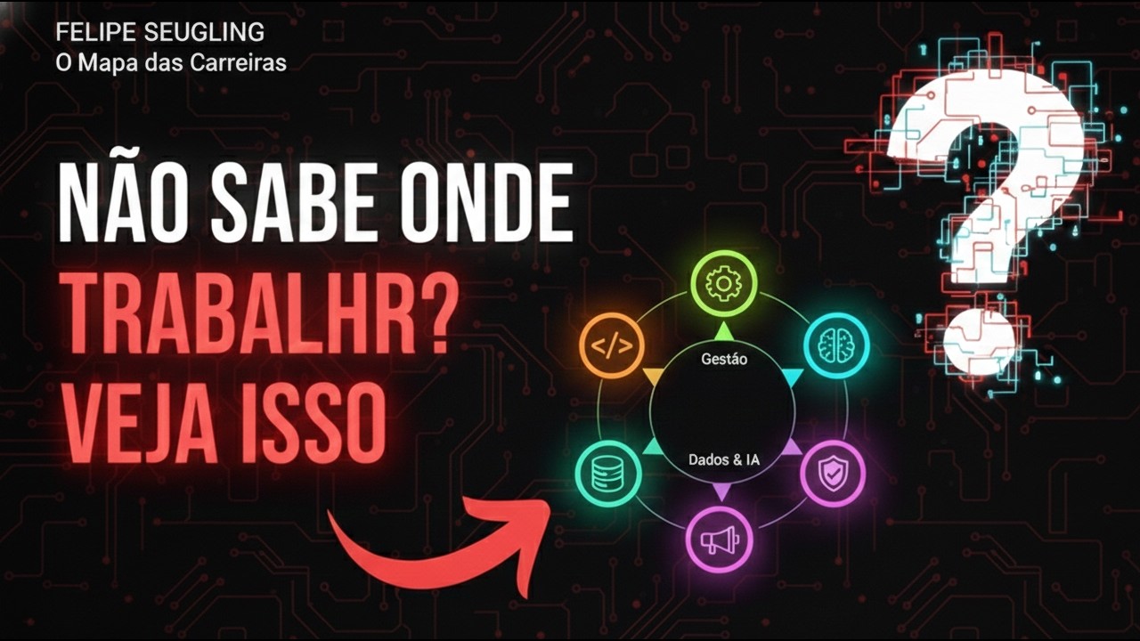 Não sabe onde trabalhar? Veja o Mapa Definitivo das Carreiras em TI 🚀