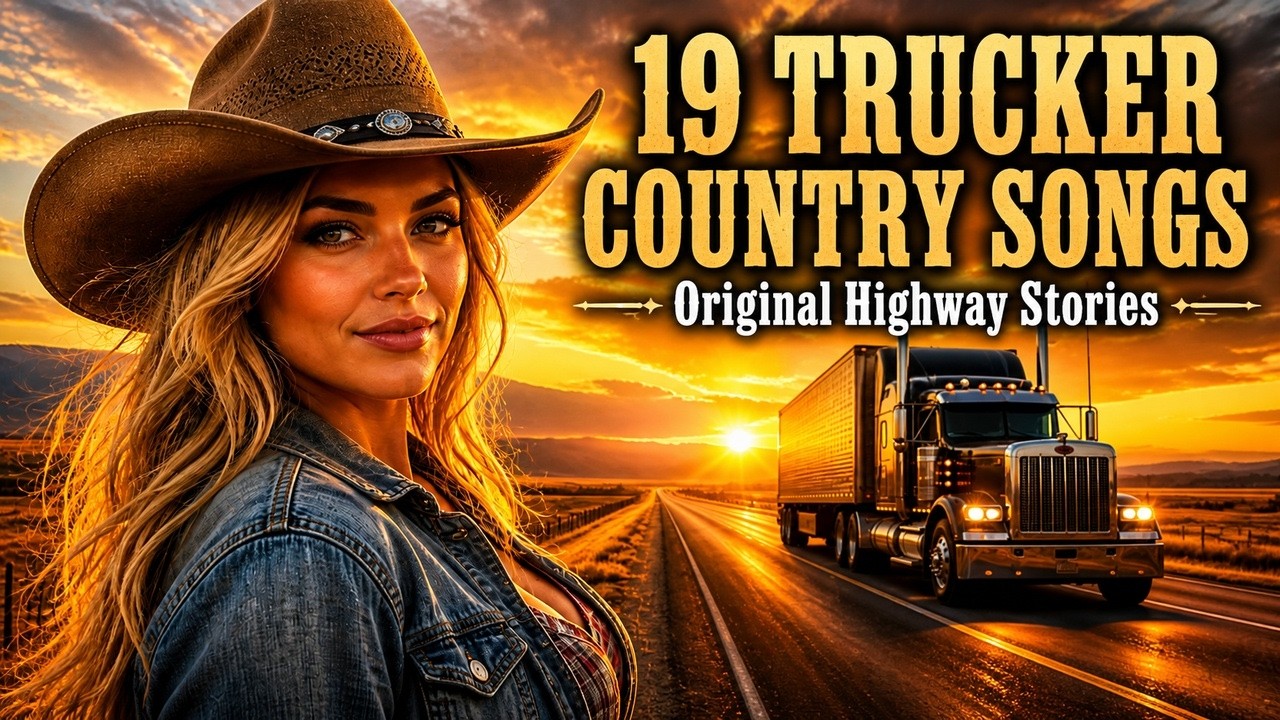 19 Original Trucker Country Songs   Highway Stories, Diesel, Dust & Lonely Roads