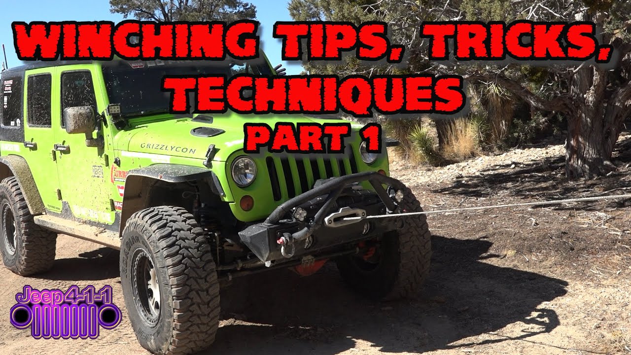 Winching Tips Tricks Techniques Part 1 Jeep 4-1-1 covers some of the basics of winching safety.