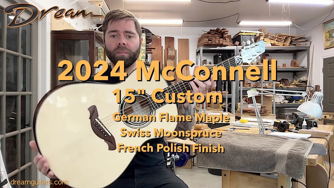 Dream Guitars - 2024 McConnell Custom 15", Swiss Moonspruce & German Maple, with Jordan McConnell