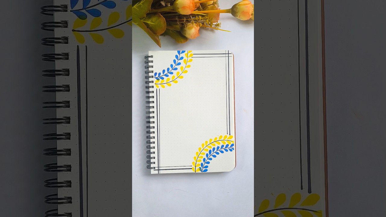 Simple Drawing Border Design for Project Front Page ✨ Beautiful Drawing Ideas for Title Page Design