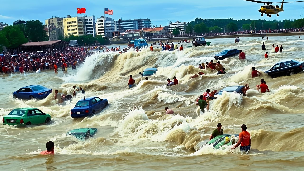 GIANT TSUNAMI 2025: Skyscrapers Crushed, Nations Submerged, Total Chaos Begins | Short Film