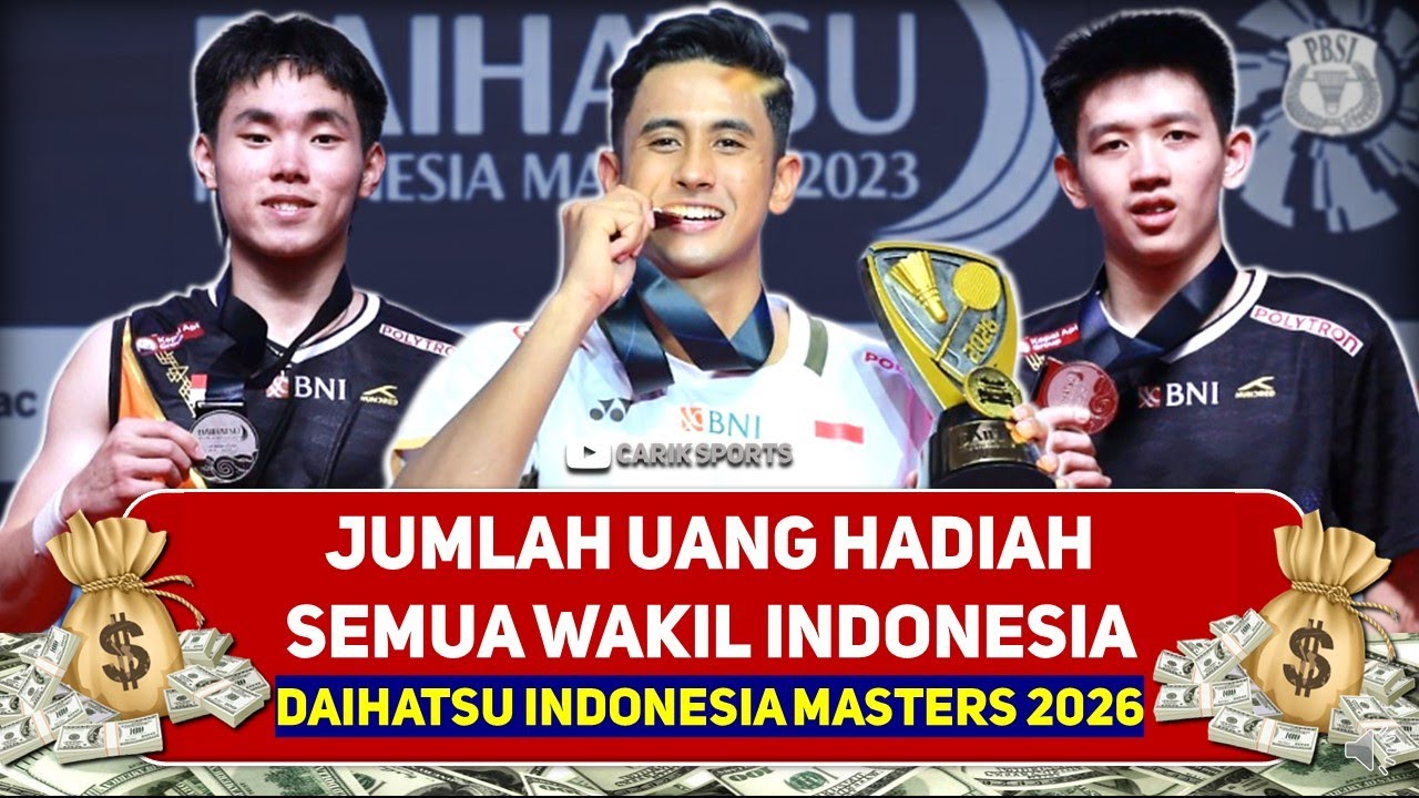ALWI FARHAN RAUP RATUSAN JUTA! Besaran Hadiah Uang Indonesia Masters 2026 #indonesiamasters2026