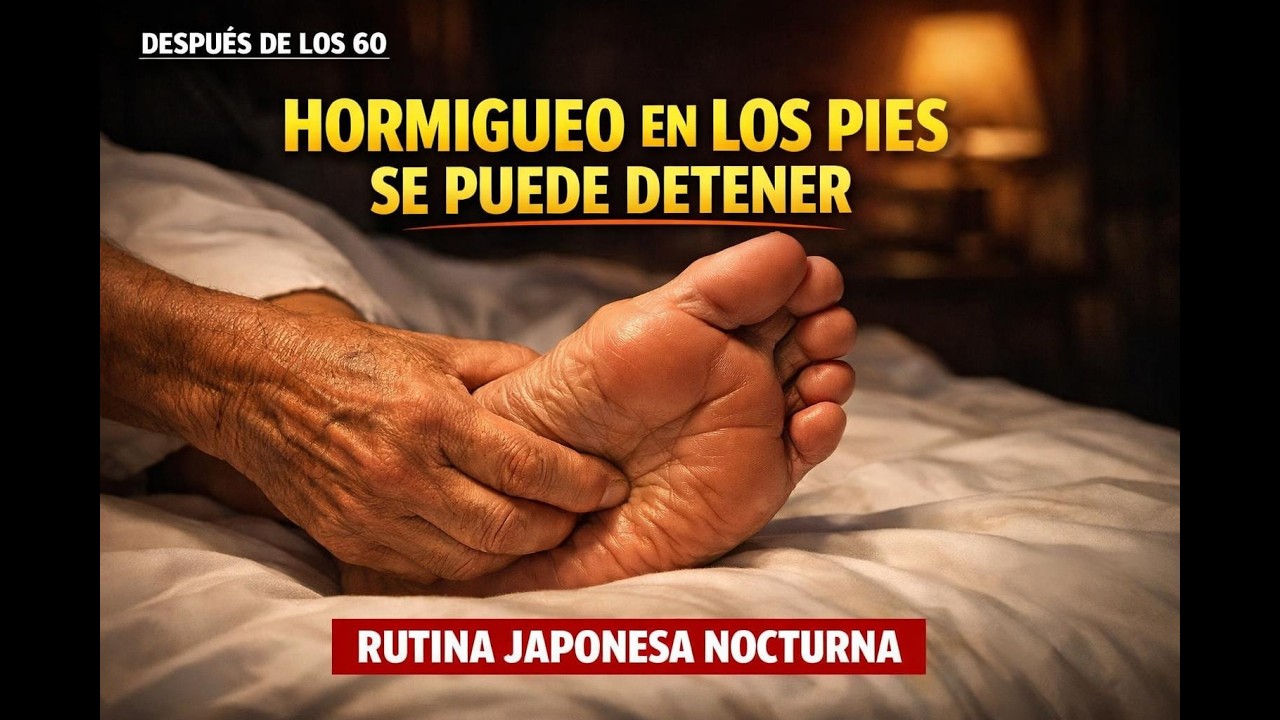 La Rutina Nocturna Japonesa que Detiene el Hormigueo en los Pies después de los 60