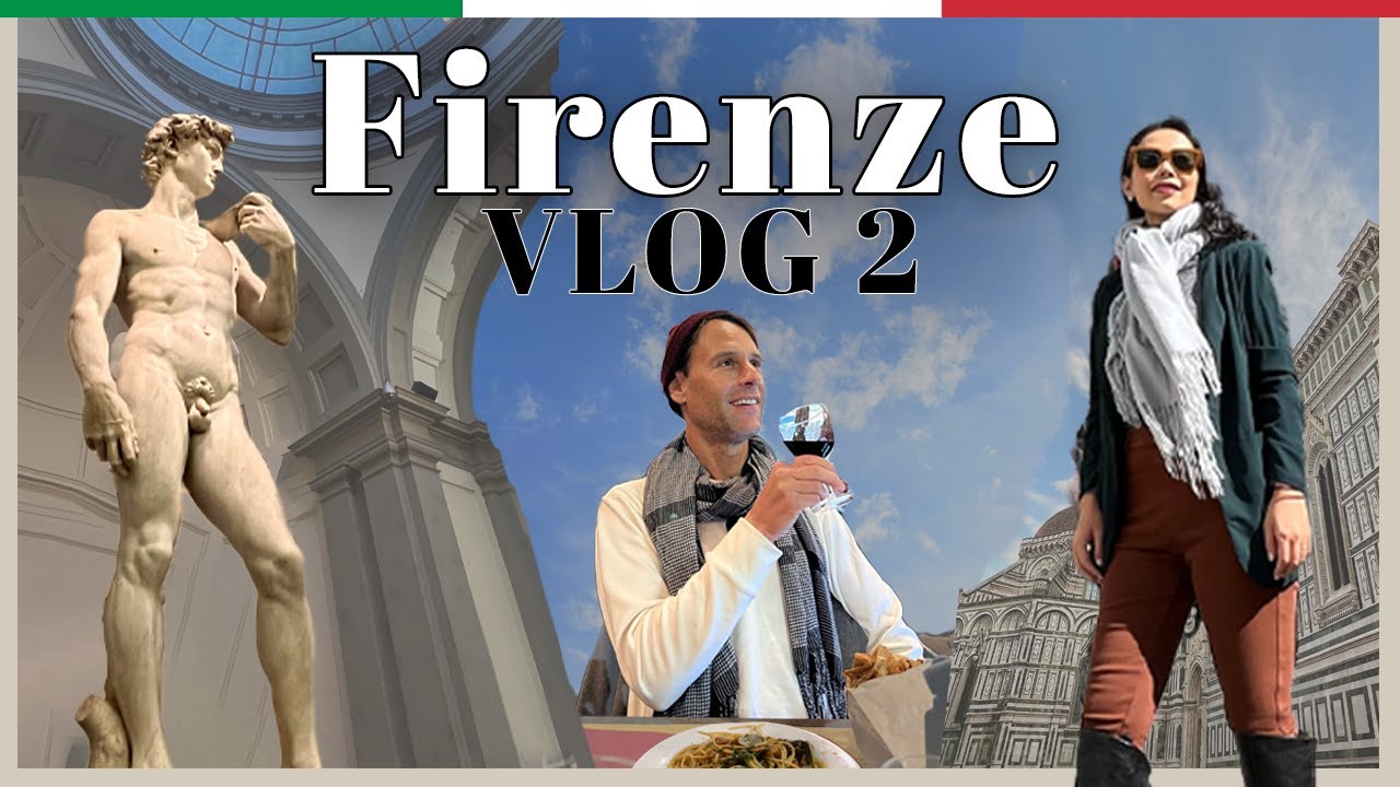【フィレンツェVlog 2】本物のダビデ像を見にアカデミア美術館へ | €20で選べるコースが人気なコスパ最強イタリアンを食す | Florence, Italy