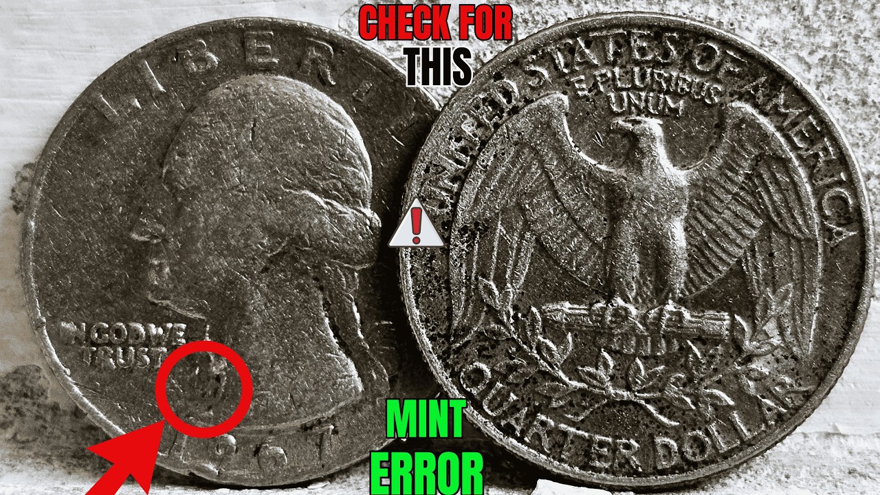 1965 Washington Quarter No Mint Mark Letter Error Rare US Coin Worth 12 Million Dollars