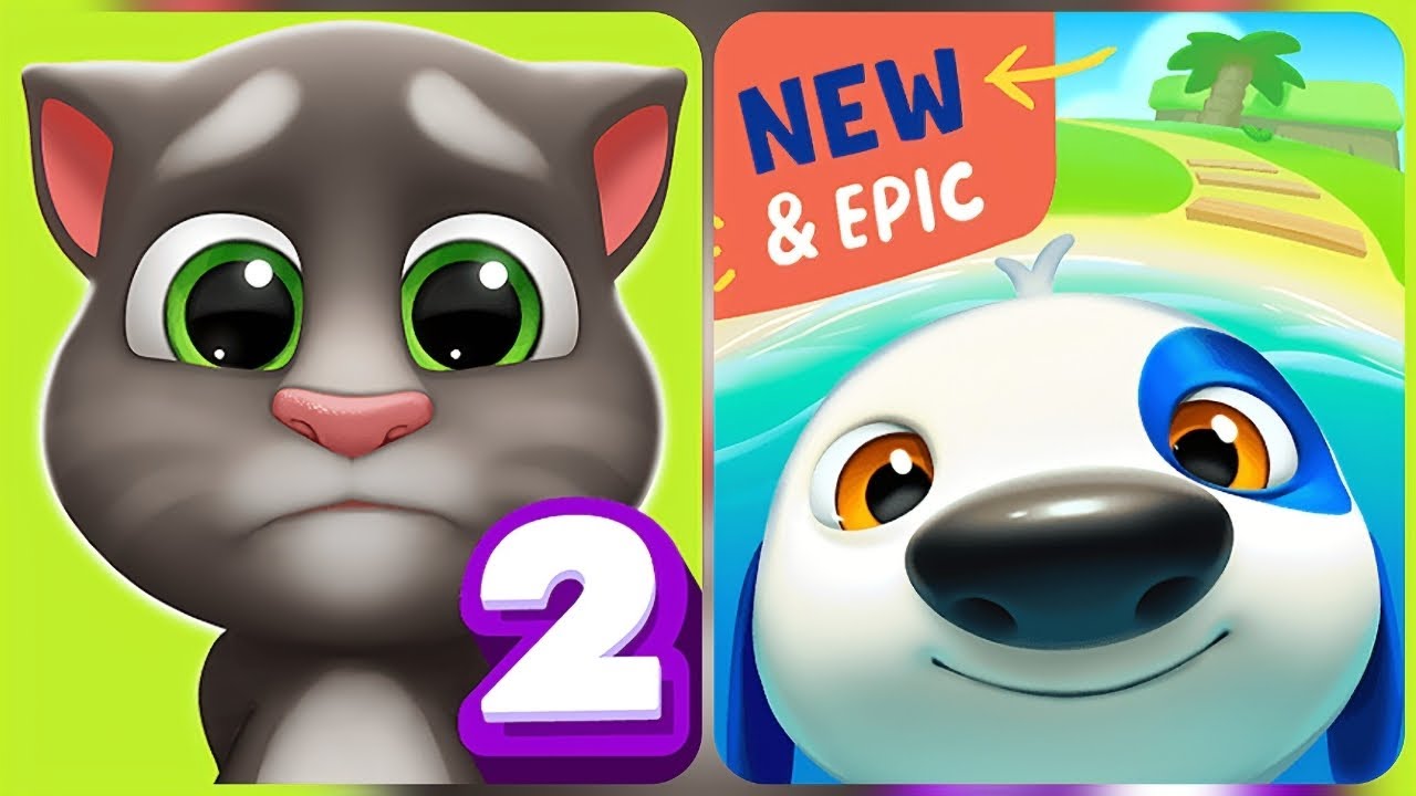 MY TALKING TOM 2 VS MY TALKING HANK ISLAND - ANDROID GAMEPLAY