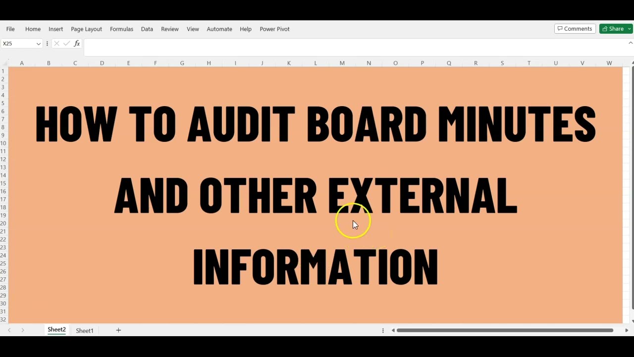 HOW TO AUDIT BOARD MINUTES AND OTHER EXTERNAL INFORMATION: ACCA AUDIT AND ASSURANCE