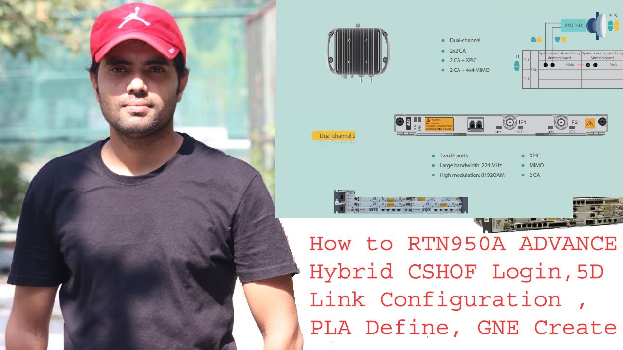 How to Huawei RTN 950A Hybrid CSHOF Card , Login & 5D Link Configuration , PLA define , GNE Create
