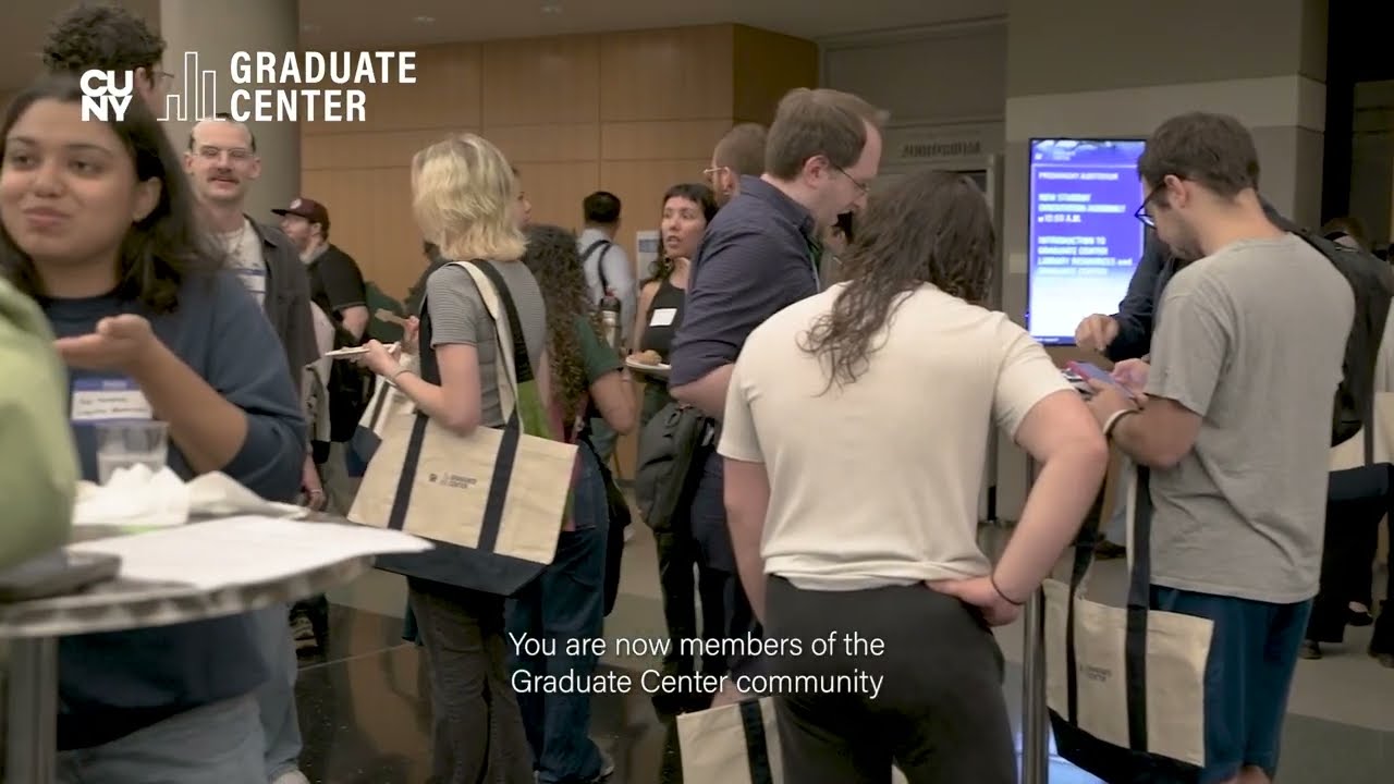 Welcoming New Students to the Graduate Center
