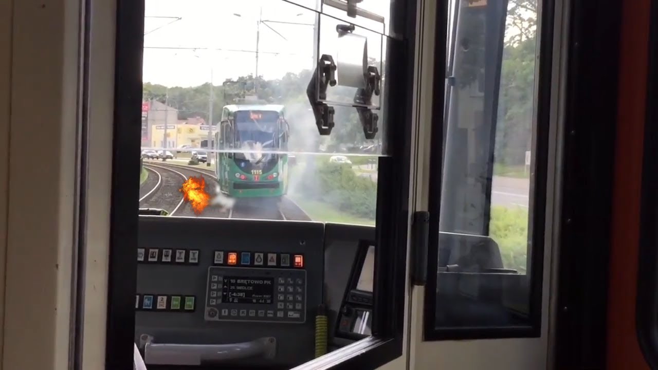 Gait Tramwaje w Gdańsku uszkodzona 12 Gdańsk Siedlce 2017