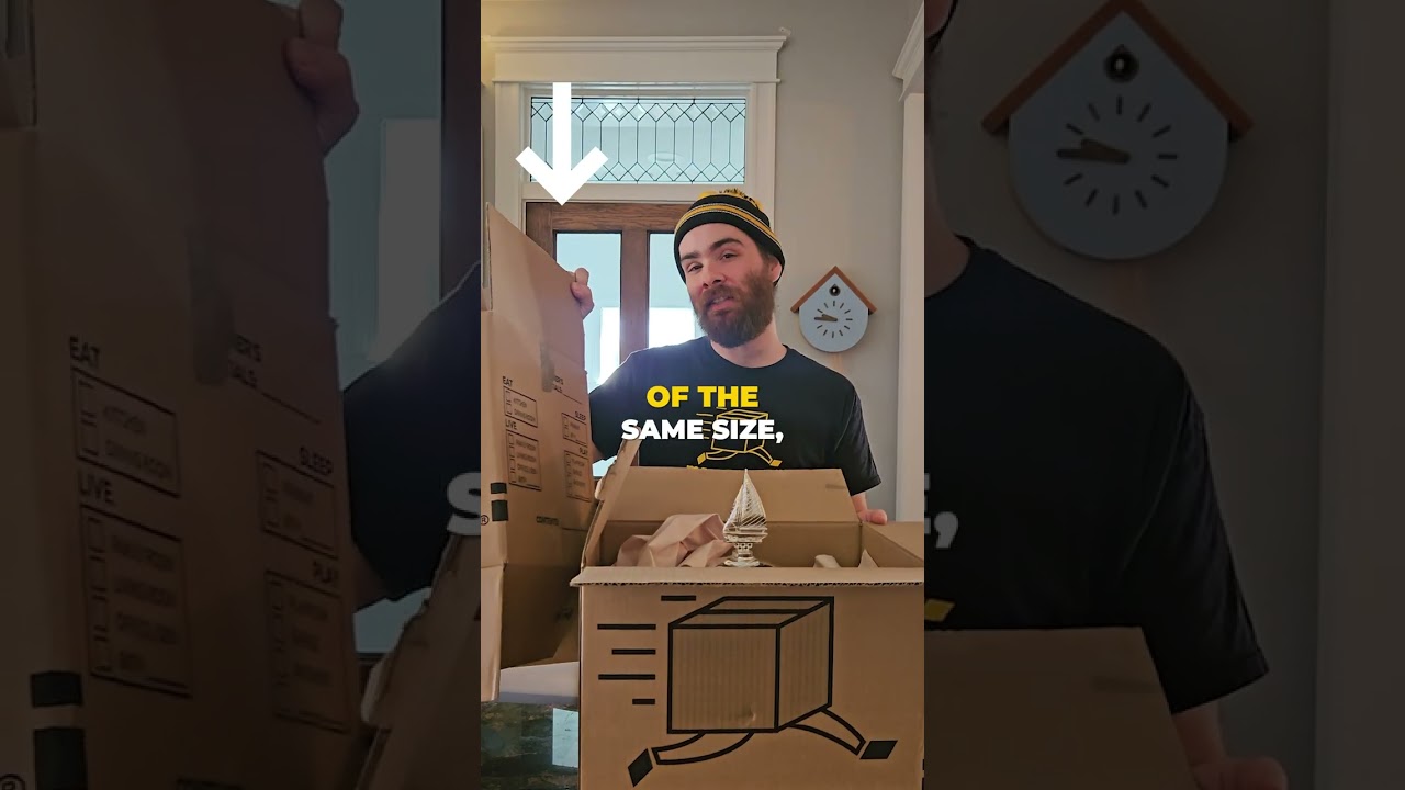 Box Hack For Packing Longer Items 📦