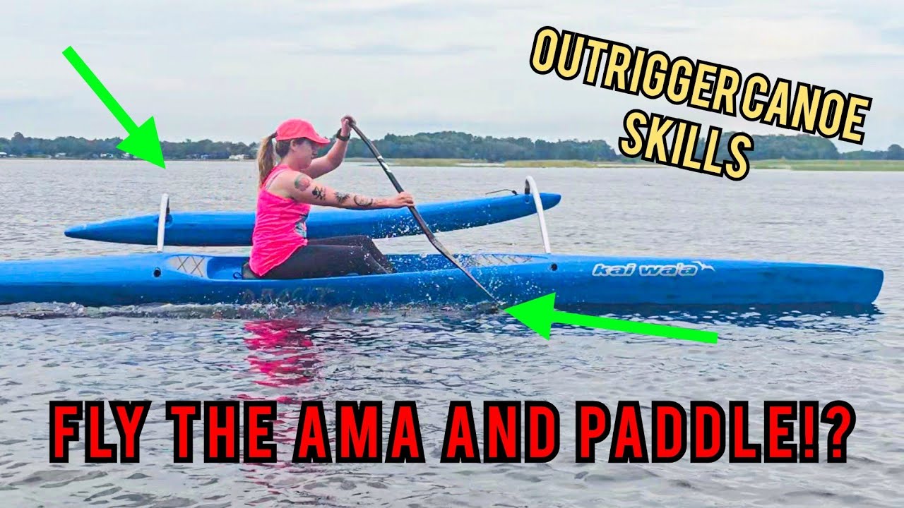 Paddle Tip: Flying the Ama! AND Paddling!? (Outrigger Canoe Skills)