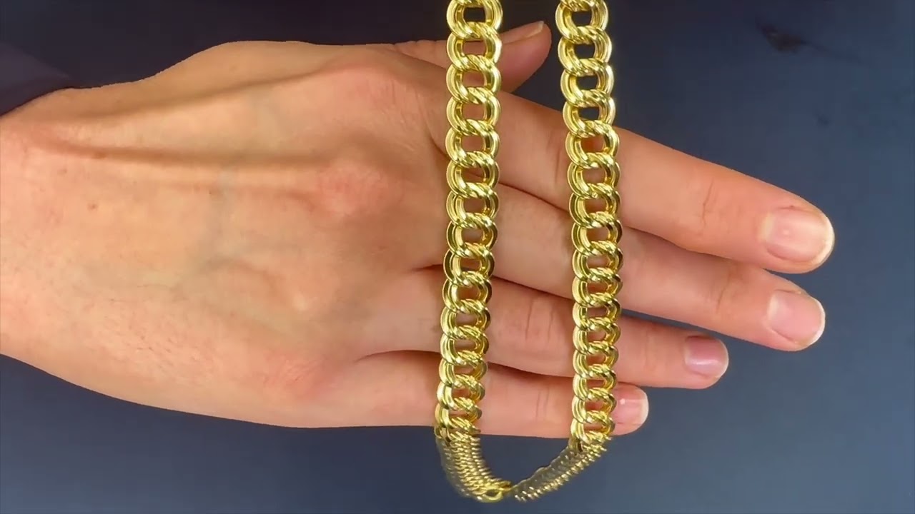18 karat yellow gold necklace - Italy 1980s