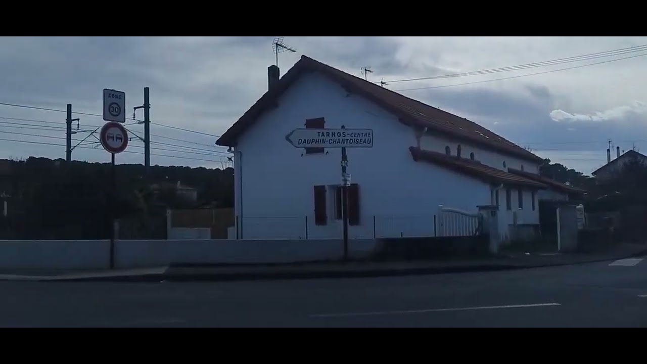 Driving Tarnos, Boucau centre ville (France)