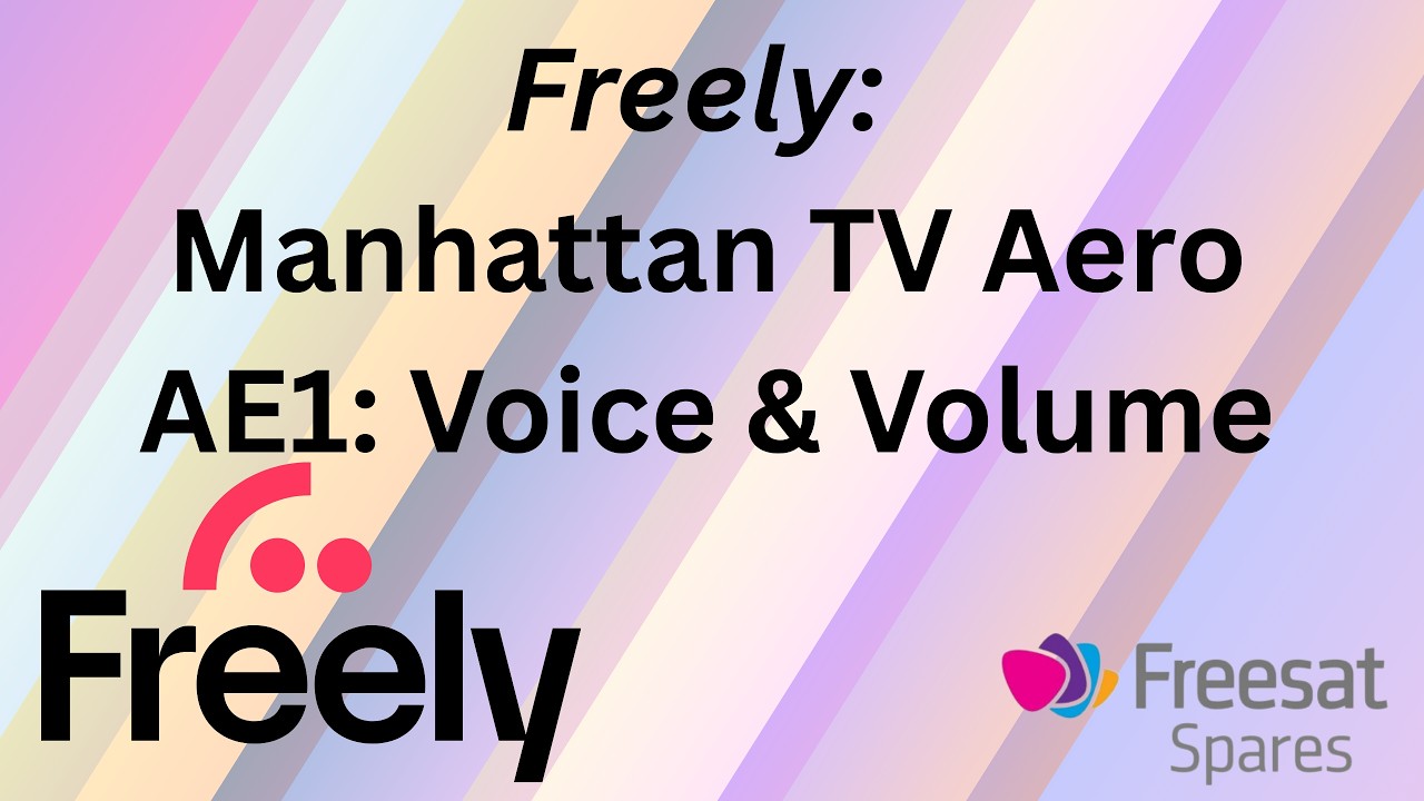 NEW Freely Aero AE1 Set Top Box - Voice & Volume Control - Manhattan TV TiVo February Freesat Spares