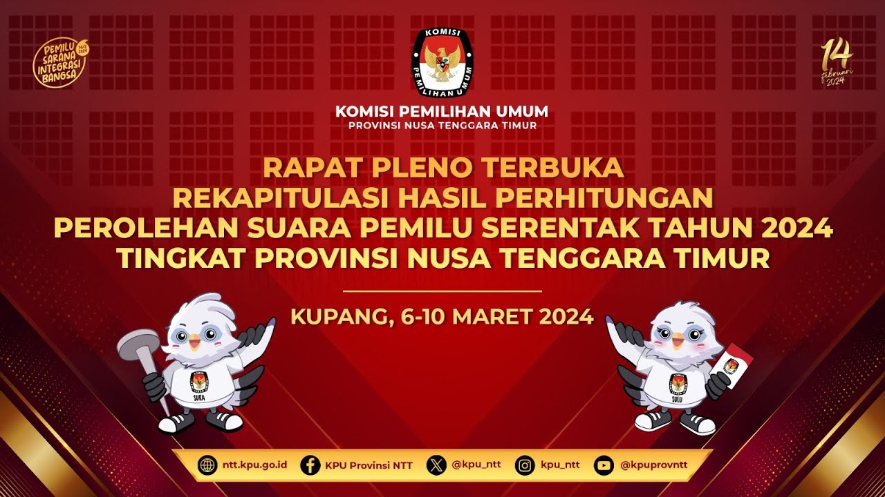 HARI KE-3 RAPAT PLENO TERBUKA REKAPITULASI HASIL PENGHTUNGAN PEROLEHAN SUARA