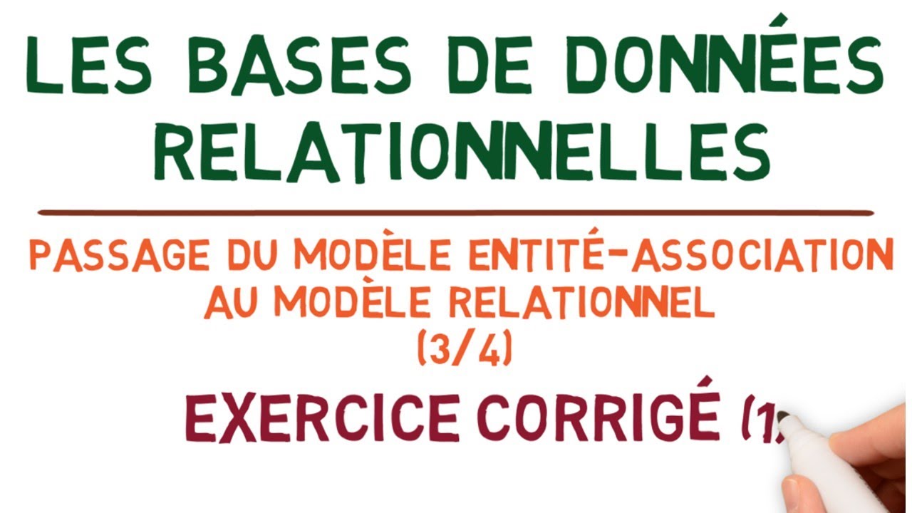 Bases de Données Relationnelles - Modèle Entité Association Exercice Corrigé (3/4)