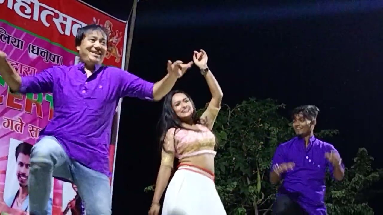 Spring Set Chhau (स्प्रिंग सेटछौ) Maithili Song Stage Show | Lazina Subedi | Sannu Kumar Hit Song