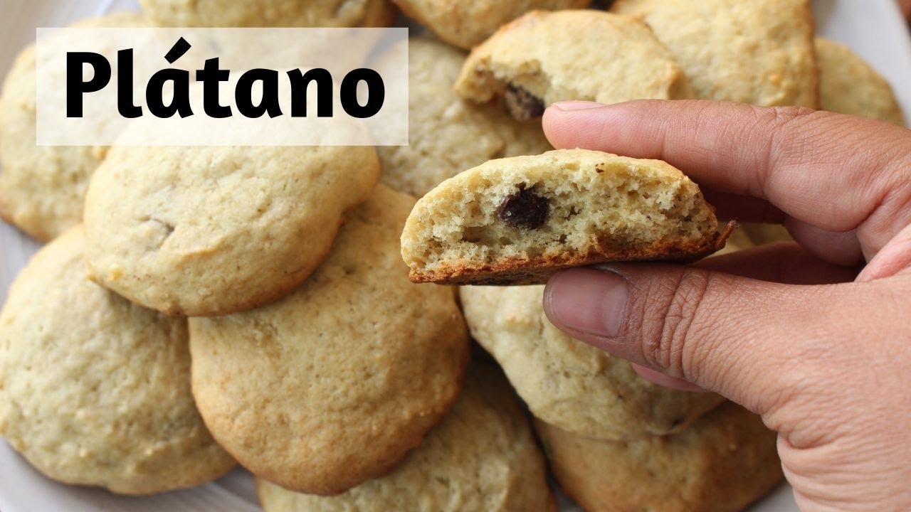 GALLETAS DE PLÁTANO CON CHISPAS DE CHOCOLATE | ALE DE NAVA
