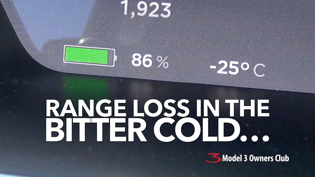 Range loss in the bitter cold | Model 3 Owners Club