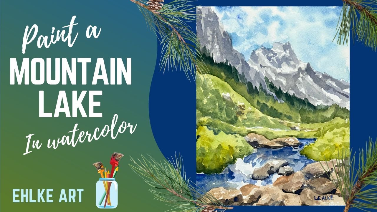 PAINT a Mountain Stream in WATERCOLOR