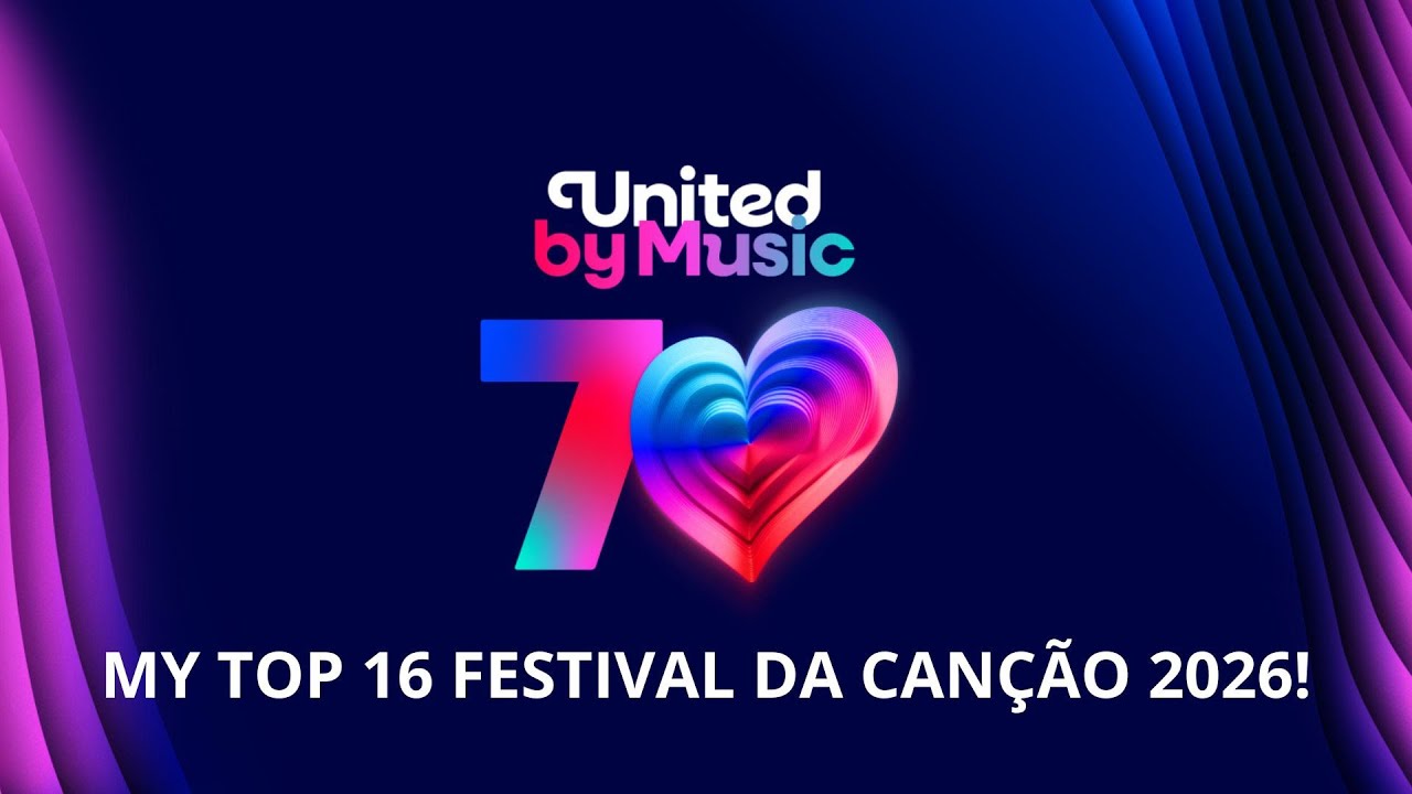 MY TOP 16 FESTIVAL DA CANÇÃO 2026! PORTUGAL