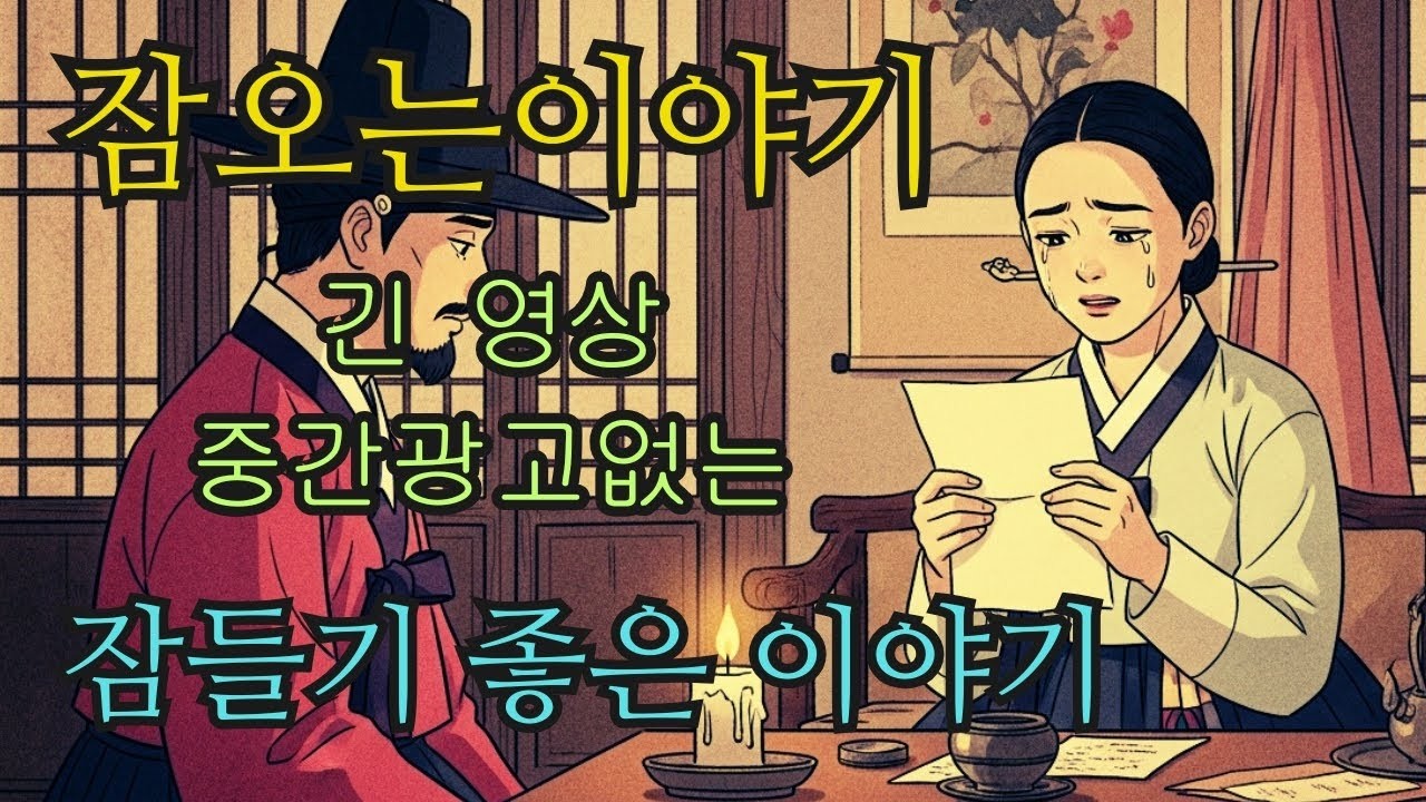 수면영상 🌙 한국 전래동화 모음  장터 주막 선비의 불길한 북소리부터 안개 산길 신의 거꾸로 초까지   잠오는이야기   중간광고없는