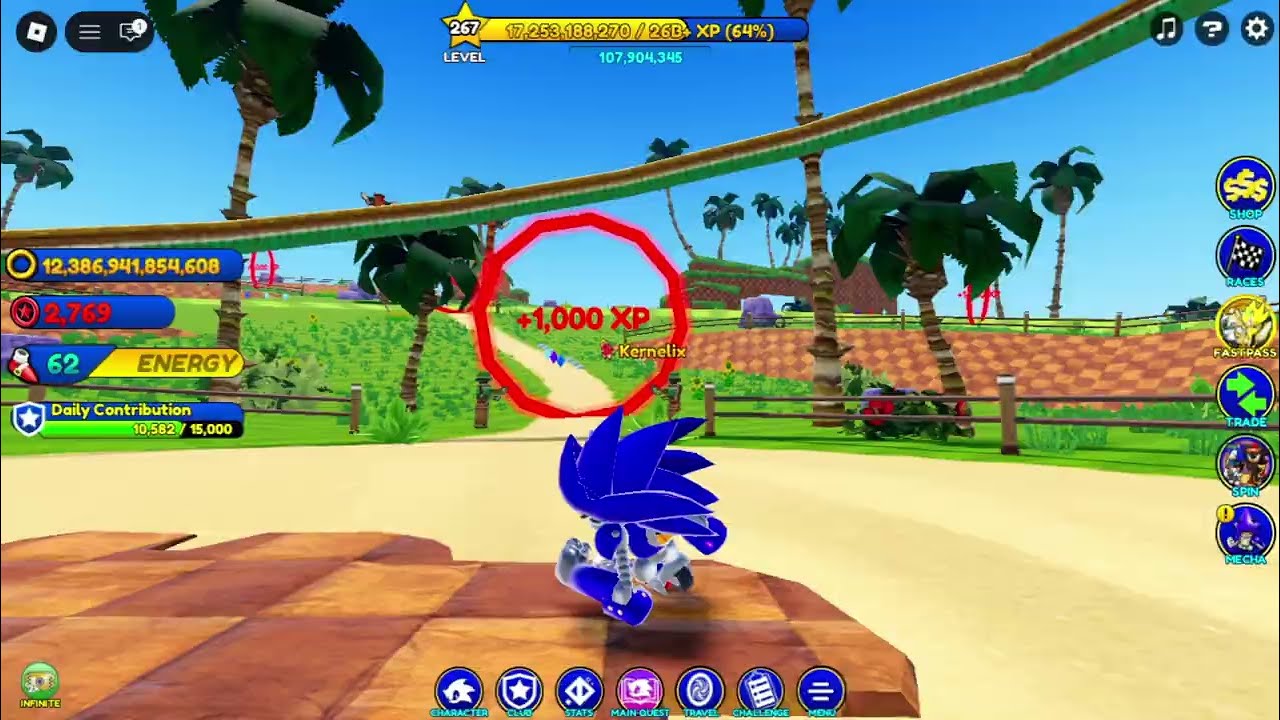 Возвращение в Sonic Speed Simulator Roblox