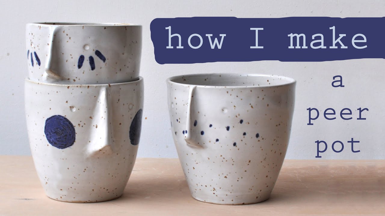 How I make a Peer Pot // handmade pottery from start to finish