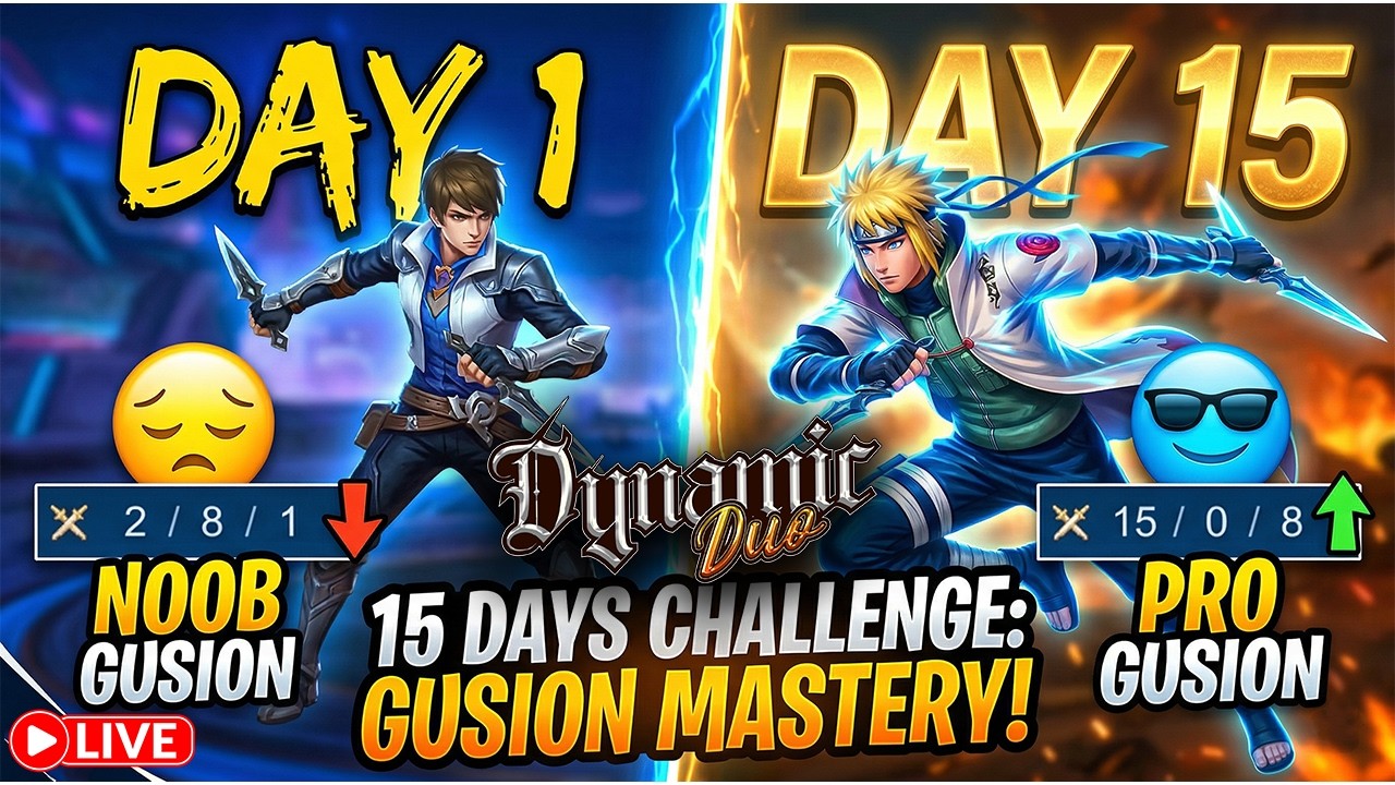 The Journey: From NOOB to FAST HAND Gusion: Day 3/15 Challenge