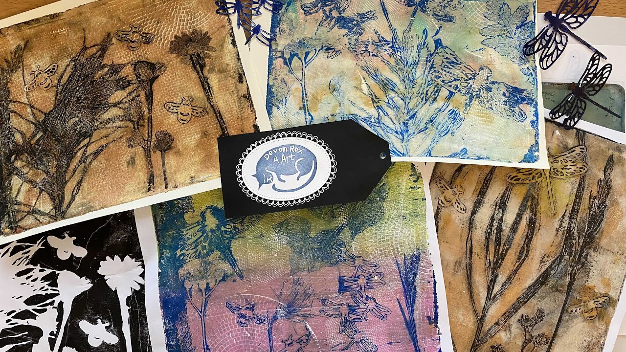 Revisiting Botanical prints with the Gelli Plate