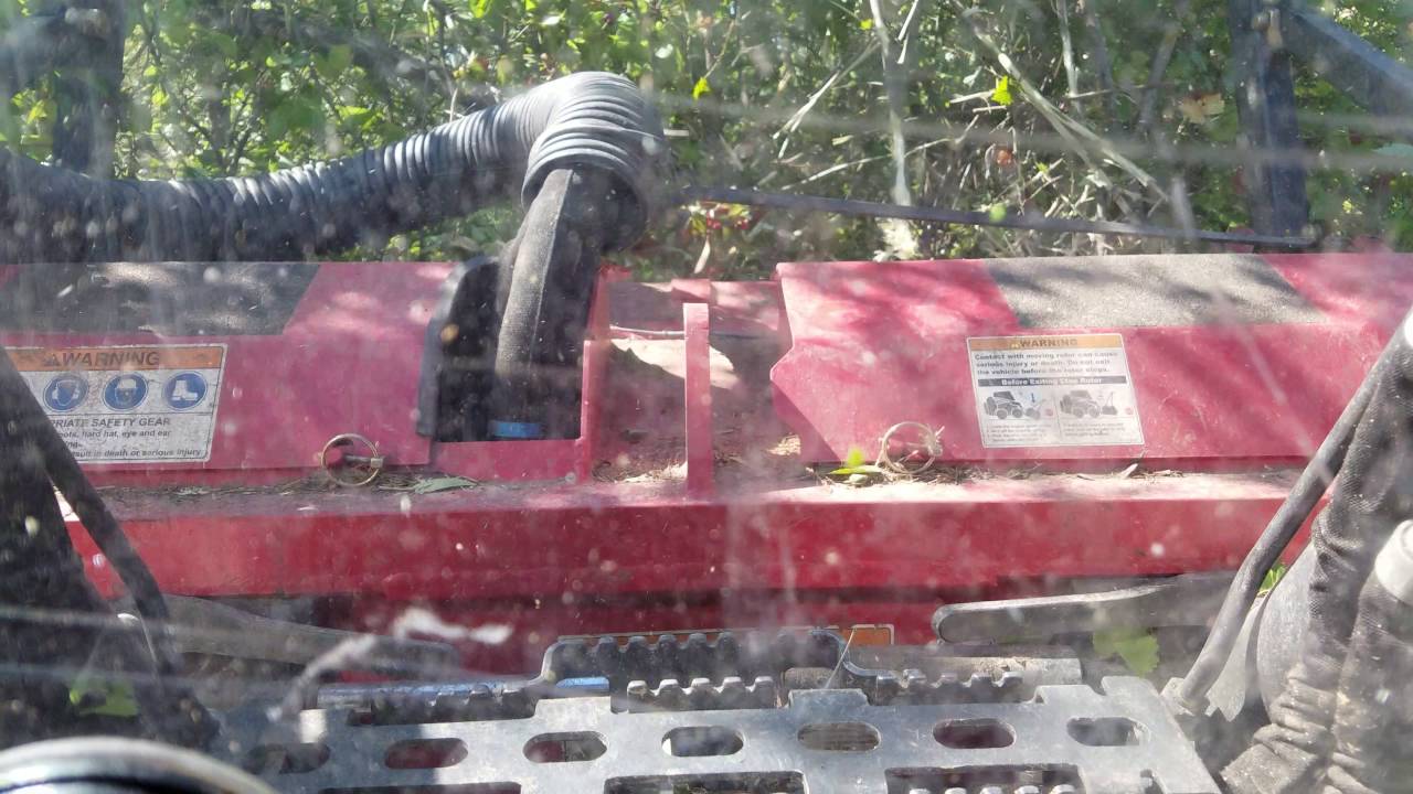 60 inch Fecon forestry mulcher on a Bobcat T870.