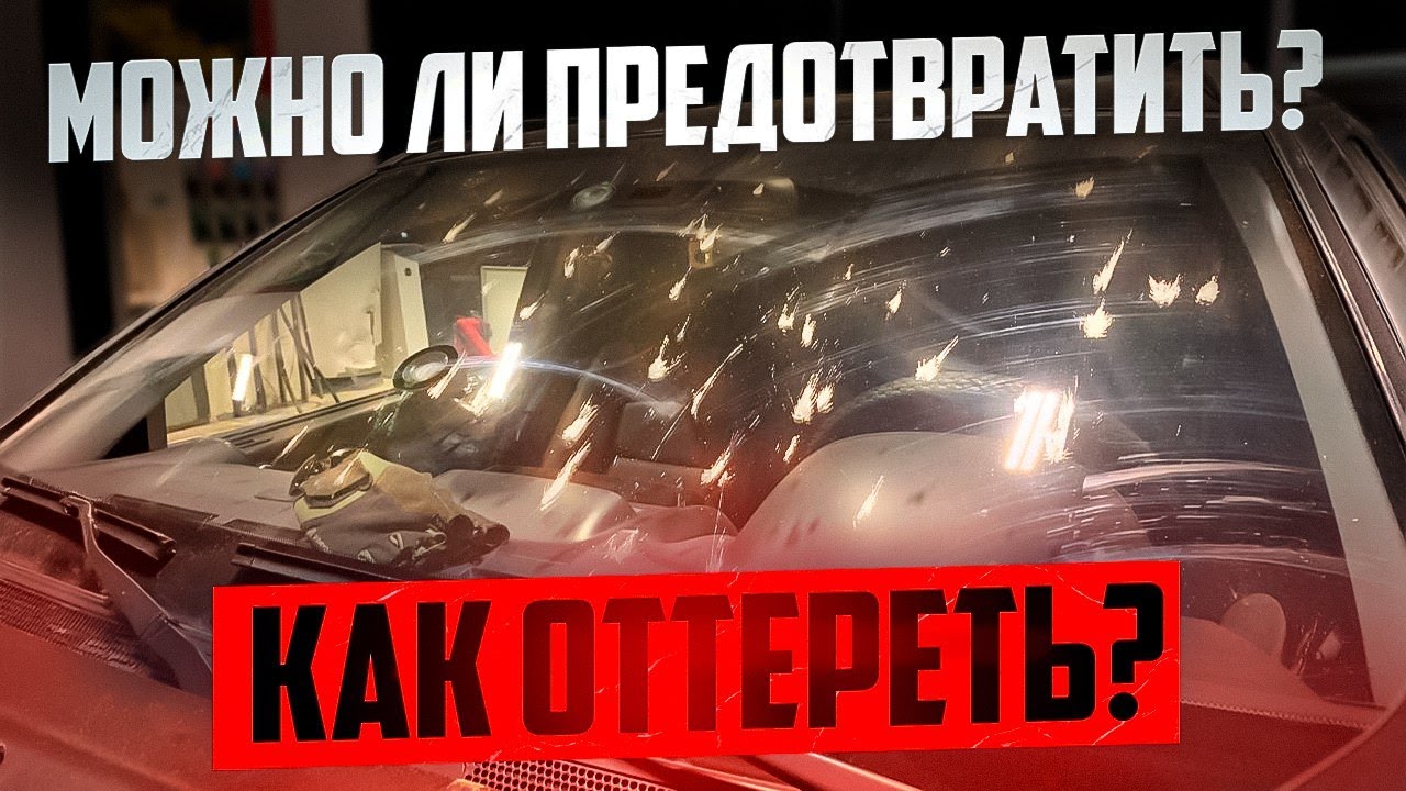 Как и чем очистить лобовое стекло от насекомых?