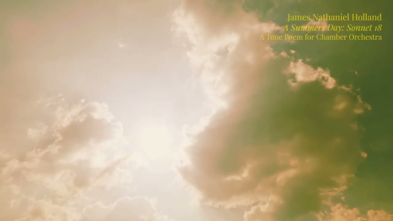 A Summers Day, Short Piece for Orchestra, Strings and Woodwinds, JN Holland