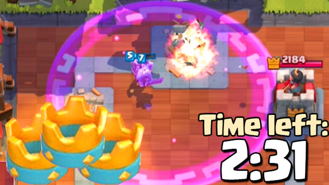 Clash Royale FASTEST EVER THREE CROWN RECORD!! (Best World Record!)+29 and 30 Seconds