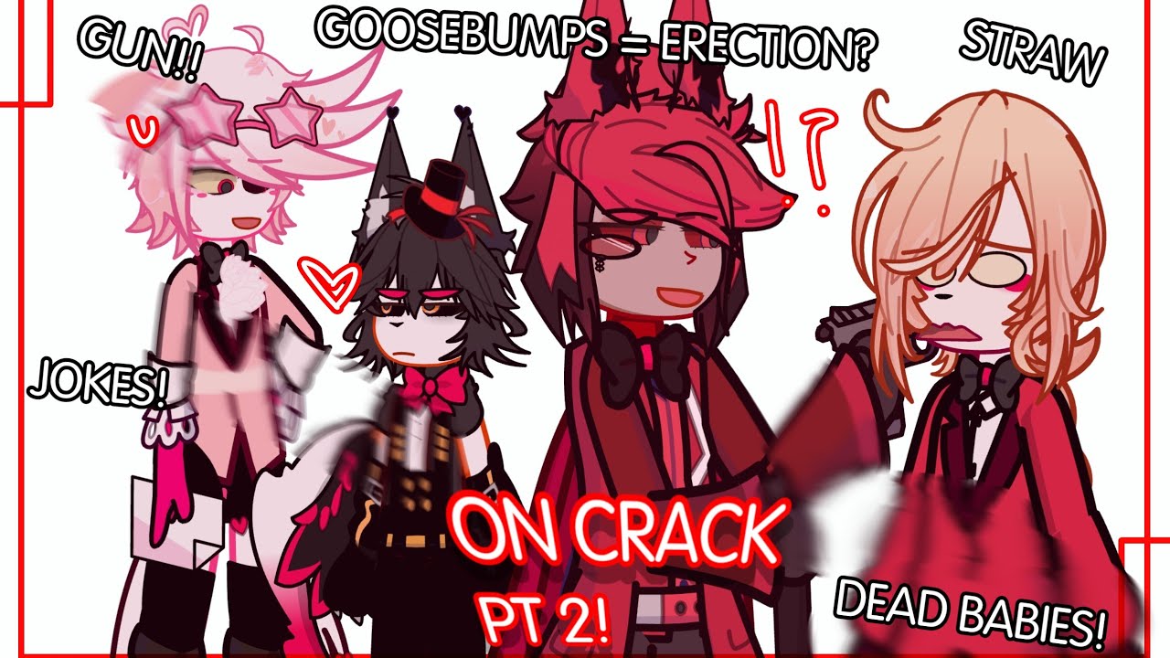 ❗ ALASTOR, HUSK AND ANGEL (+ Charlie) ON CRACK !! // PART 2 // Huskerdust // Hazbin Hotel Gacha