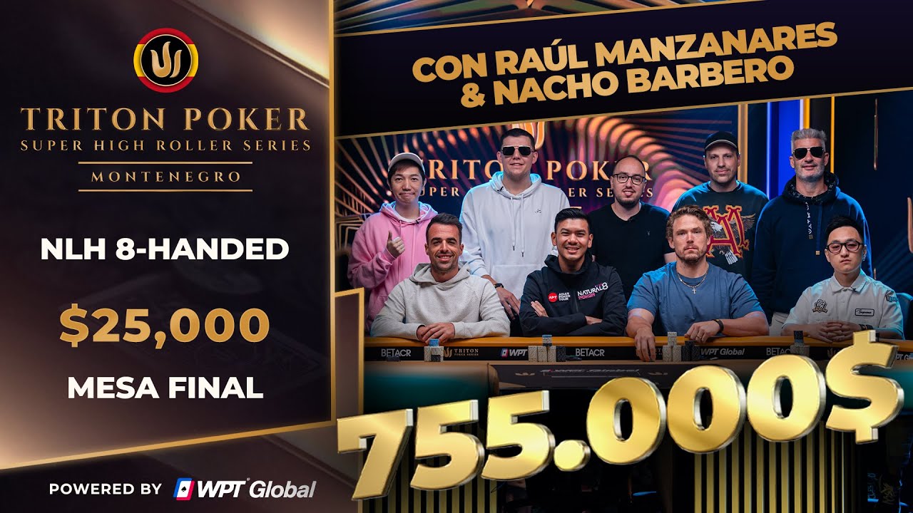 Mesa Final TRITON POKER SERIES - Evento #2 25k$ - Montenegro 2025