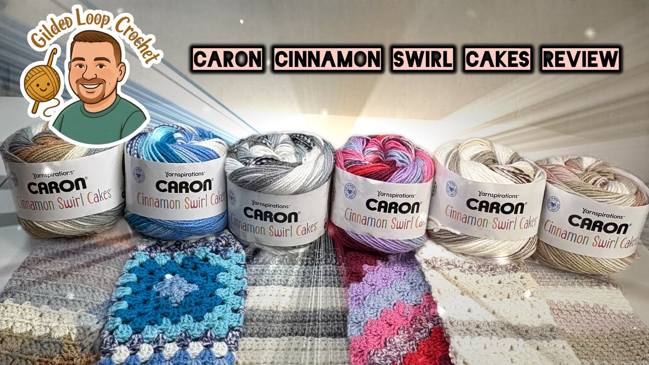 Обзор пряжи Caron Cinnamon Swirl Cakes - [Образцы и тест на стирку] #yarnspirations