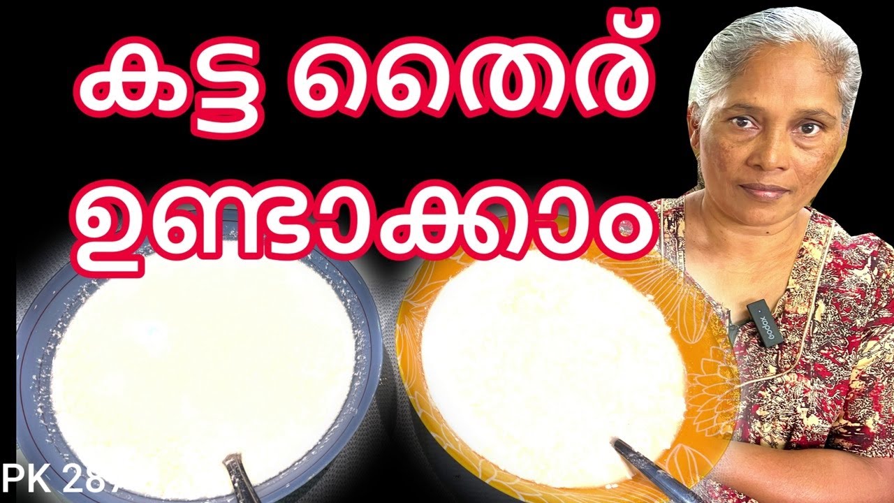 Katta Thairu 2 vidhathil veettil undaakkam | Two ways of making Curd at home #food #kitchen #curd