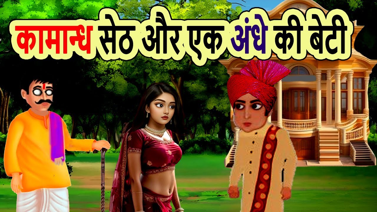 कामान्ध सेठ और एक अंधे की बेटी | moral story | cartoon story | hindi kahani | bedtime | mann k voice