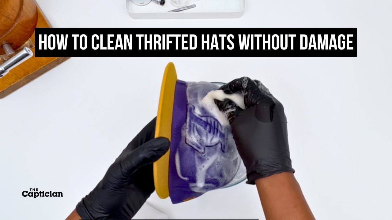 How to Clean a Thrifted New Era 59FIFTY Cap With a Cardboard Brim